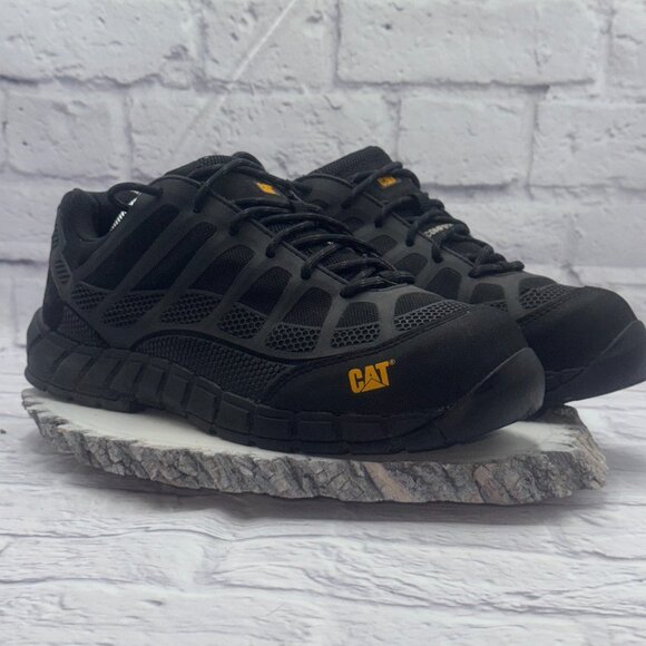 Caterpillar CAT Men's Streamline Composite Toe Work Safety Shoe Size 9.5 Black - Picture 2 of 14